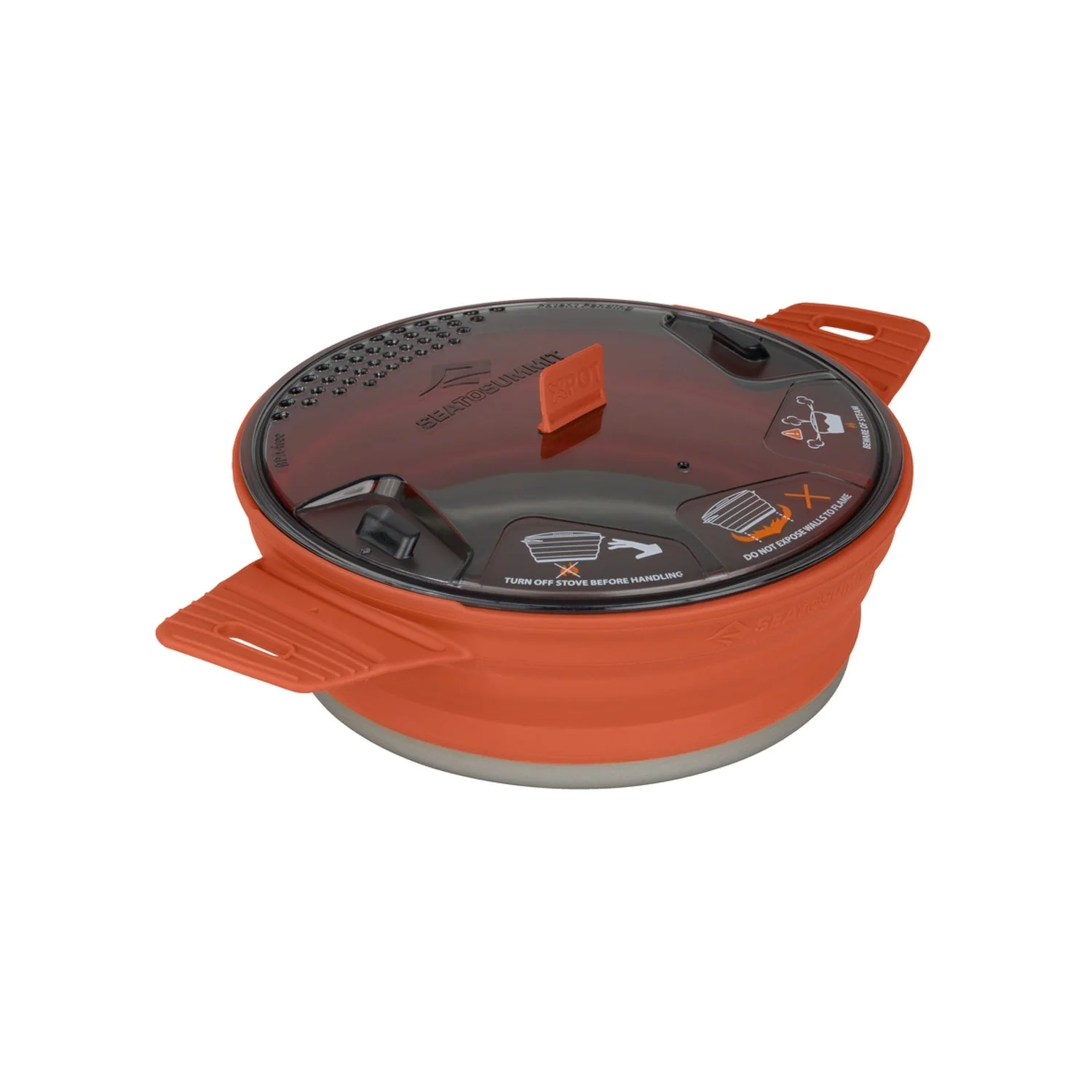 Collapsible-camp-cookware-pot-orange-rust-1.4liter